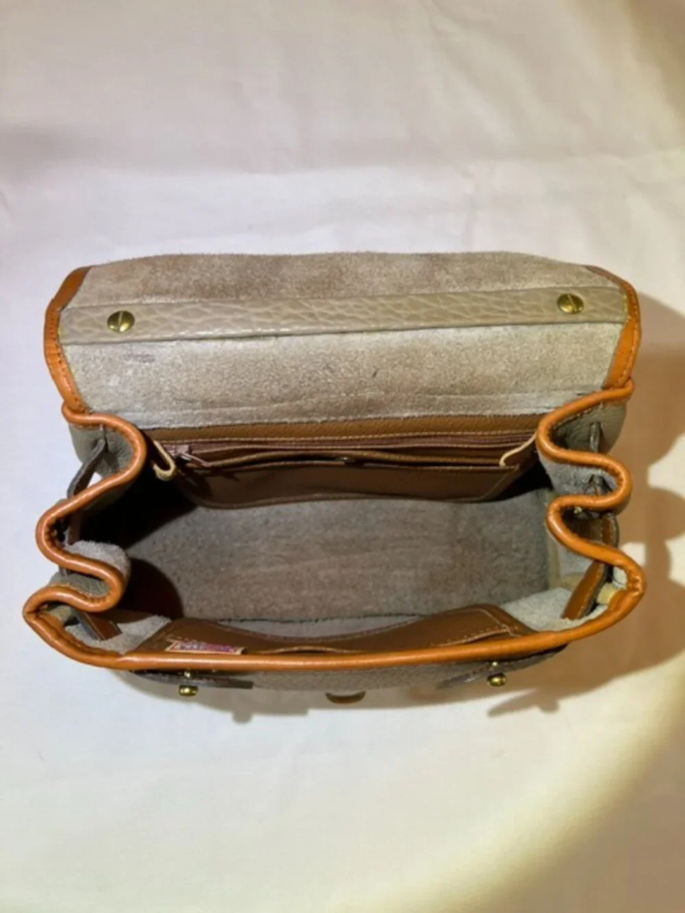 DOONEY & BOURKE | Taupe Essex Carrier Bag Top Handle-Vintage